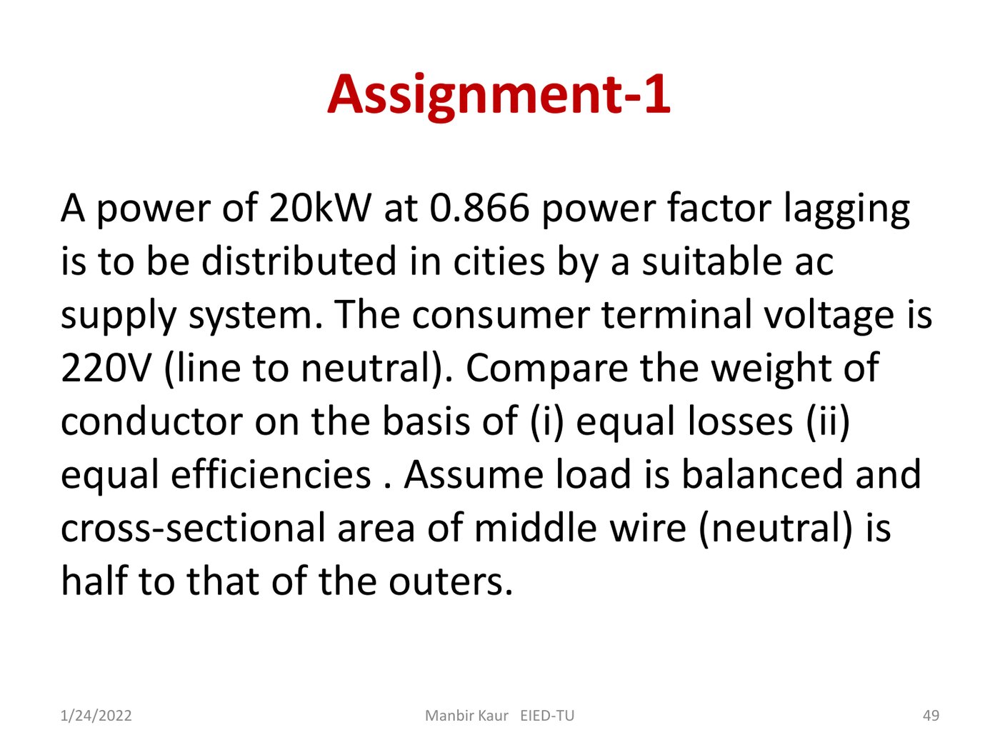 Unit 1, as she taught it — slide 49